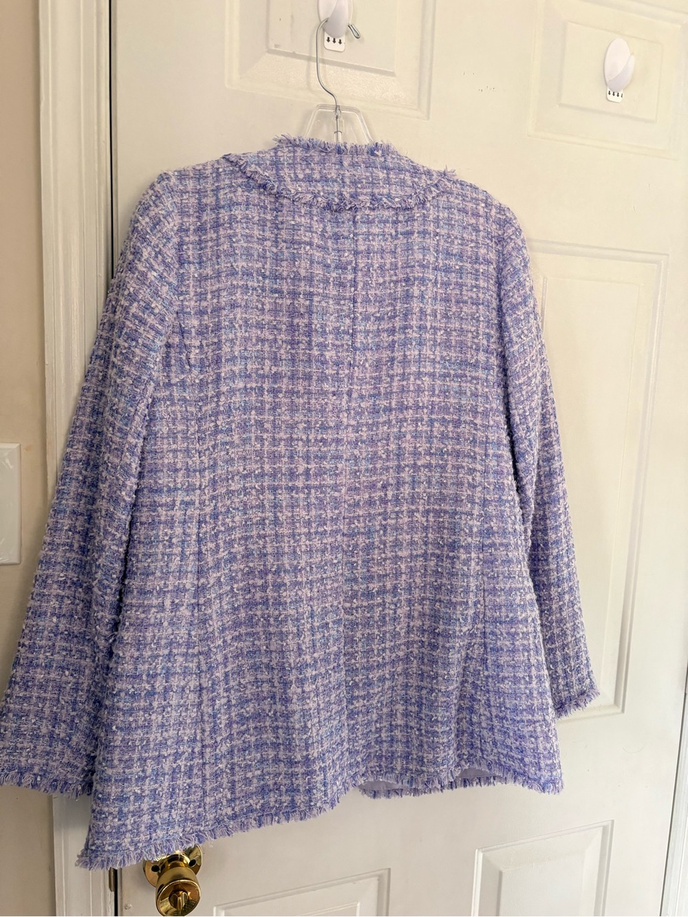 Ann Taylor Purple Tweed Skirt Suit Size XS/S - Picture 12 of 15